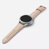MYBANDZ Elegáns púder bőróraszíj rosegold csattal / 20mm