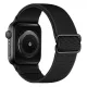 Apple Watch állítható rugalmas szövet óraszíj /fekete/ 44/45/46/49 mm