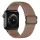 Apple Watch állítható rugalmas szövet óraszíj /barna/ 44/45/46/49 mm