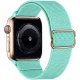 Apple Watch állítható rugalmas szövet óraszíj /türkiz-zöld/ 40/41 és 42mm
