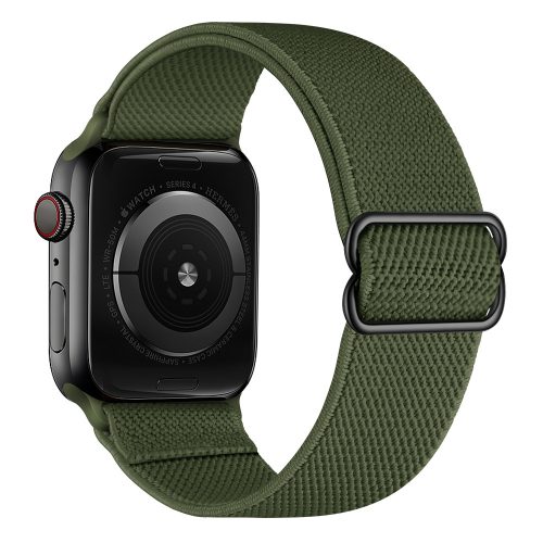 Apple Watch állítható rugalmas szövet óraszíj /khaki/ 44/45/46/49 mm