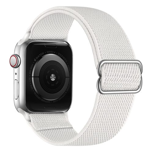 Apple Watch állítható rugalmas szövet óraszíj /fehér/ 44/45/46/49 mm