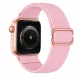 Apple Watch állítható rugalmas szövet óraszíj /halványrózsaszín/ 44/45/46/49 mm