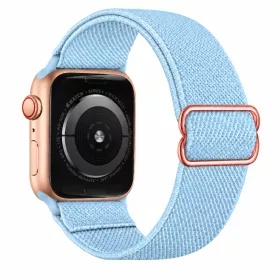   Apple Watch állítható rugalmas szövet óraszíj /babakék/ 40/41 és 42mm