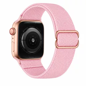   Apple Watch állítható rugalmas szövet óraszíj /halványrózsaszín/ 40/41 és 42mm