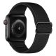 Apple Watch állítható rugalmas szövet óraszíj /fekete/ 40/41 és 42mm