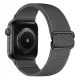 Apple Watch állítható rugalmas szövet óraszíj /szürke/ 40/41 és 42mm