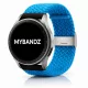 MYBANDZ Állítható fonott szövet óraszíj /égkék/ 22mm