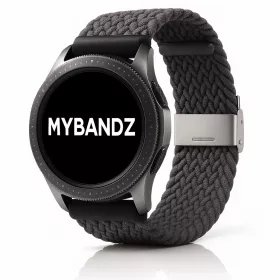 MYBANDZ Állítható fonott szövet óraszíj /szürke/ 22mm