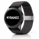 MYBANDZ Állítható fonott szövet óraszíj /szürke/ 22mm