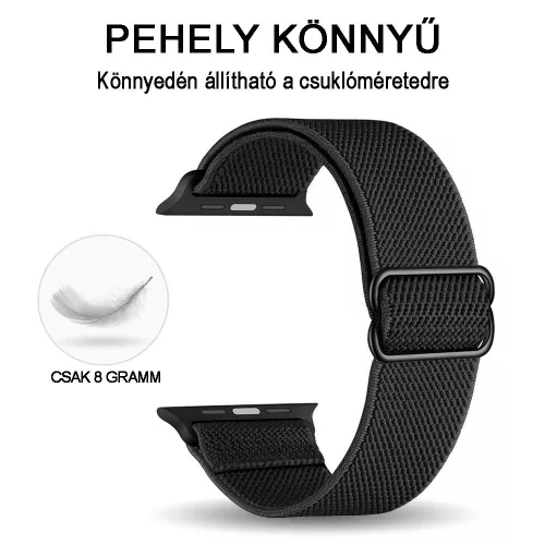 Apple Watch állítható rugalmas szövet óraszíj /khaki/ 40/41 és 42mm