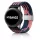 MYBANDZ Állítható fonott szövet óraszíj /kék-pink/ 22mm