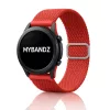 MYBANDZ Állítható elasztikus szövet óraszíj /piros/ 22mm