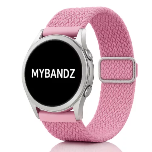 MYBANDZ Állítható elasztikus szövet óraszíj /púder/ 22mm