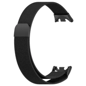   MYBANDZ Mi Band 8 - Milánói mágneses fém óraszíj - fekete