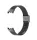 MYBANDZ Mi Band 8 - Csatos milánói fém óraszíj - fekete