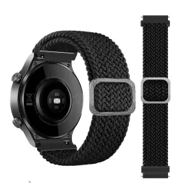   MYBANDZ Állítható elasztikus szövet óraszíj / fekete / 20mm