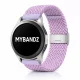 MYBANDZ Állítható fonott szövet óraszíj levendula/ 20mm
