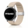 MYBANDZ Állítható fonott szövet óraszíj /bézs/ 20mm