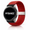 MYBANDZ Állítható fonott szövet óraszíj /piros/ 20mm