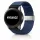MYBANDZ Állítható fonott szövet óraszíj /kék/ 20mm