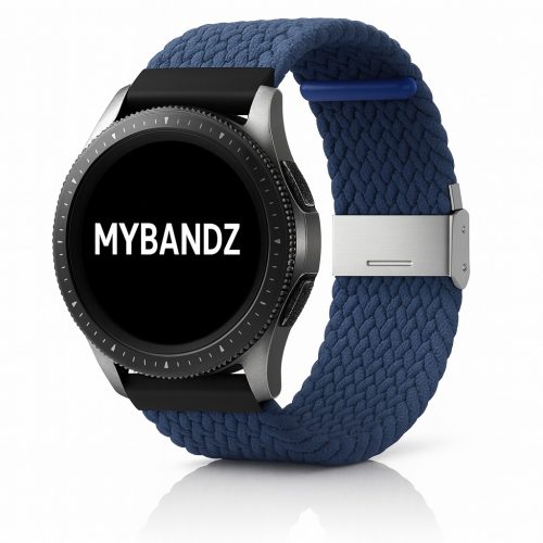 MYBANDZ Állítható fonott szövet óraszíj /kék/ 20mm