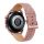 MYBANDZ Elegáns bézs-rózsaszín bőróraszíj rosegold csattal / 22mm