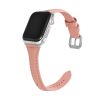 Apple Watch vékony bőróraszíj /púder/ - ezüst csattal 40/41 és 42mm