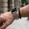 Apple Watch "Pearlmaster" láncszemes fém óraszíj /ezüst/ 44/45/46/49 mm
