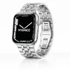 Apple Watch "Pearlmaster" láncszemes fém óraszíj /ezüst/ 44/45/46/49 mm