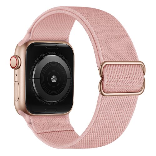 Apple Watch állítható rugalmas szövet óraszíj /púder/ 44/45/46/49 mm