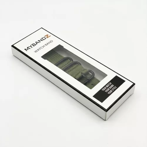 MYBANDZ Szövet óraszíj /khaki/ 20mm