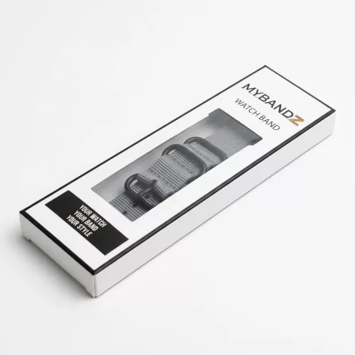 MYBANDZ Szövet óraszíj /szürke/ 20mm