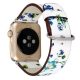 Apple Watch virágos műbőróraszíj 44/45/46/49 mm