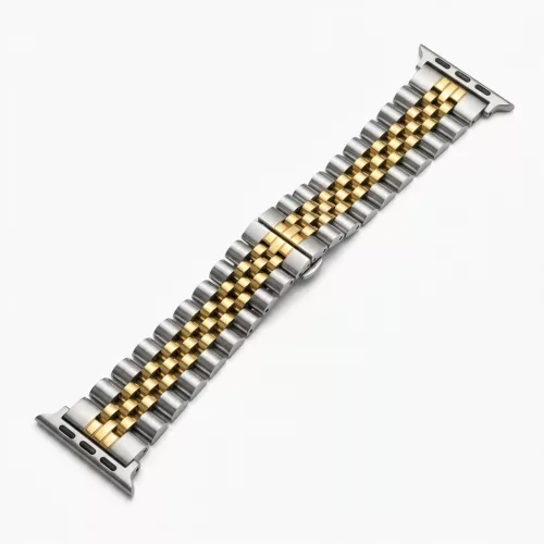 Apple Watch "Jubilee" láncszemes fém óraszíj /ezüst-arany/ 40/41 és 42mm