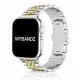 Apple Watch "Pearlmaster" láncszemes fém óraszíj /ezüst-arany/ 40/41 és 42mm