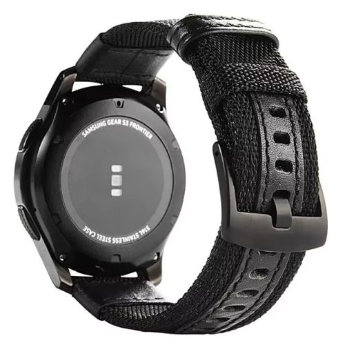 MYBANDZ Farmer szövet óraszíj /fekete/ 22mm