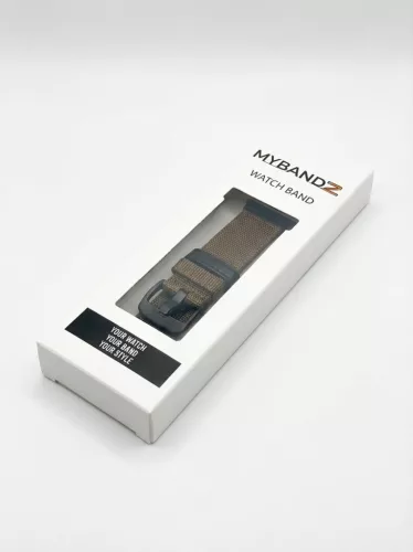 MYBANDZ Farmer szövet óraszíj /khaki/ 22mm