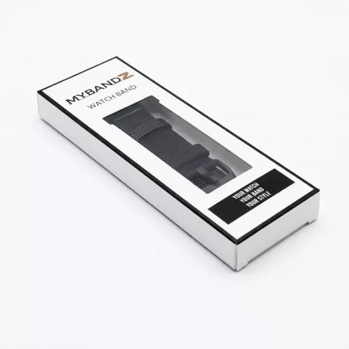 MYBANDZ Farmer szövet óraszíj /fekete/ 22mm