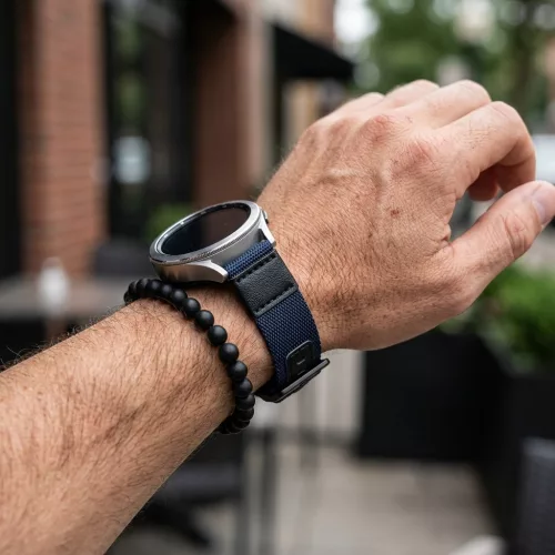 MYBANDZ Farmer szövet óraszíj /sötét kék/ 22mm