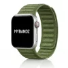 Apple Watch két részes mágneses szövet pánt /zöld/ 44/45/46/49 mm