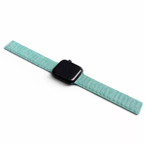 Apple Watch két részes mágneses szövet pánt /zöldeskék/ 40/41 és 42mm