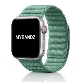   Apple Watch két részes mágneses szövet pánt /zöldeskék/ 44/45/46/49 mm