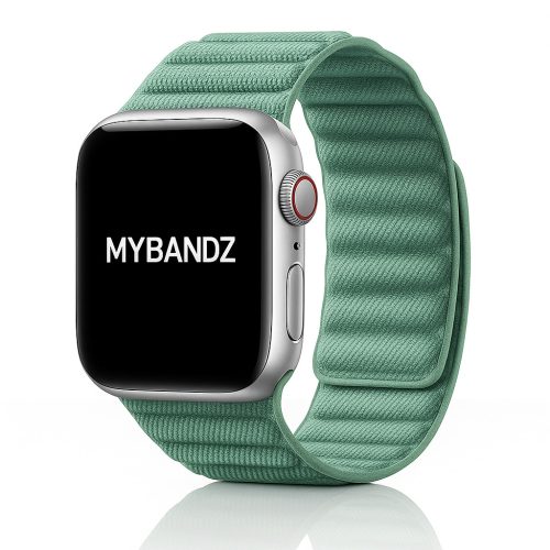 Apple Watch két részes mágneses szövet pánt /zöldeskék/ 44/45/46/49 mm