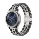 MYBANDZ Jubilee láncszemes fém óraszíj / fekete-ezüst / 22mm
