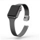 Apple Watch csatos milánói fém óraszíj /fekete/ 40/41 és 42mm