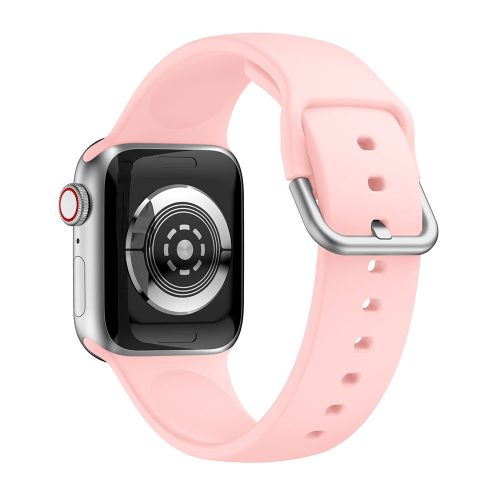 Apple Watch csatos szilikon óraszíj /púder/ 44/45/46/49 mm