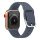 Apple Watch csatos szilikon óraszíj /szürkés-kék/ 44/45/46/49 mm
