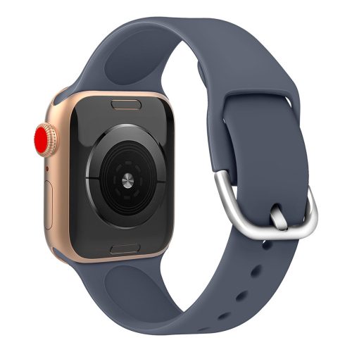 Apple Watch csatos szilikon óraszíj /szürkés-kék/ 44/45/46/49 mm
