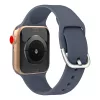 Apple Watch csatos szilikon óraszíj /szürkés-kék/ 40/41/42 mm
